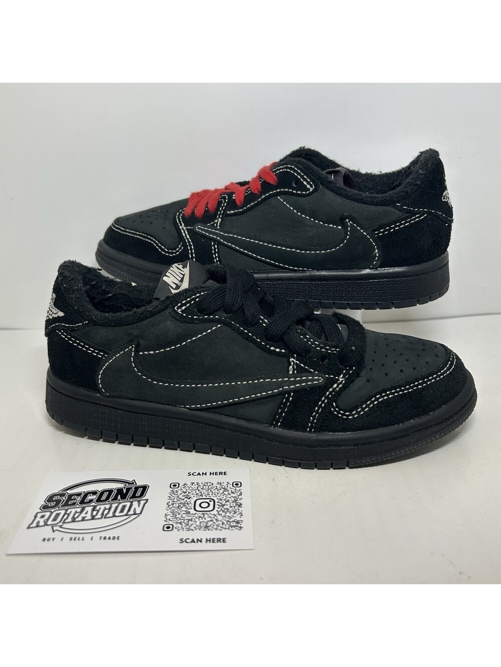 Jordan 1 Retro Low OG SP Travis Scott Black Phantom PS - Size 13.5C - DO5442-001